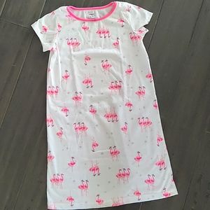 Carter's girls one piece flamingo in tutu's nightgown